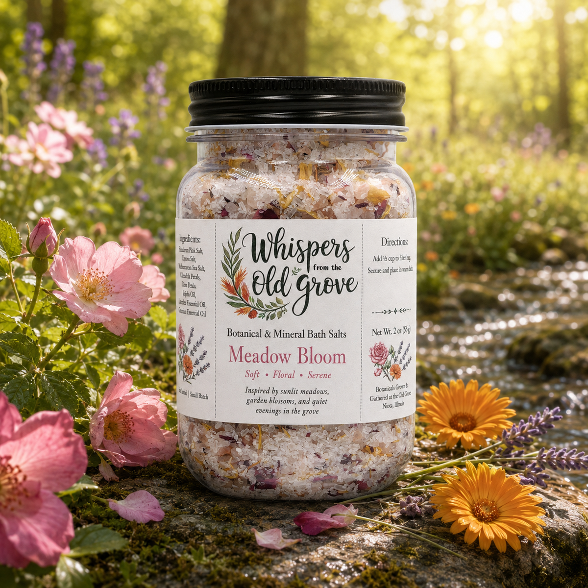 Botanical & Mineral Bath Salt - Meadow Bloom