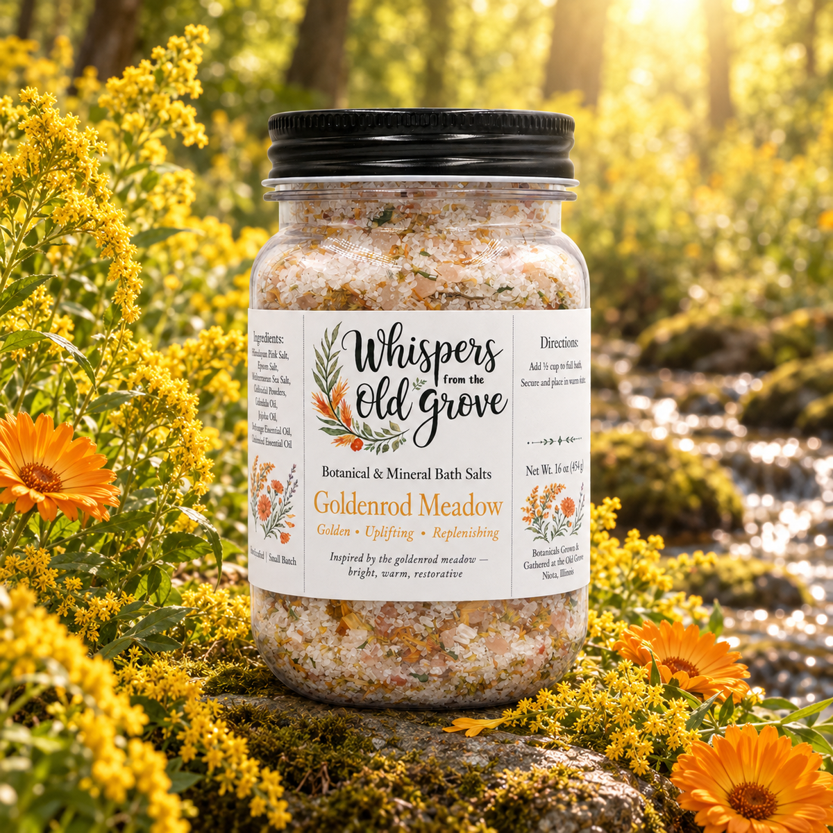 Botanical & Mineral Bath Salt - Goldenrod Meadow